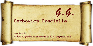 Gerbovics Graciella névjegykártya